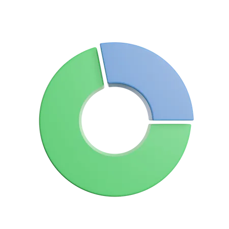 Graphic Chart Percentage 3D Illustration