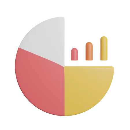 Pie Chart Graph 3D Icon