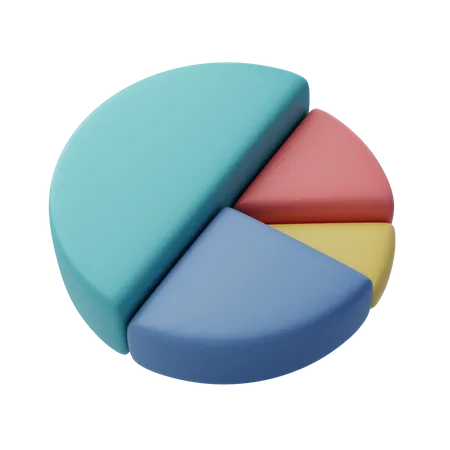 3 D Pie Chart Business Reports And Financial Data Presentation Concept 3D Icon