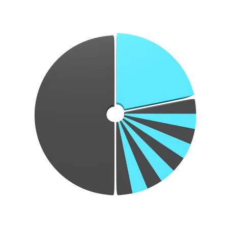 3 D Icon Of Statistics Pie Chart 3D Icon