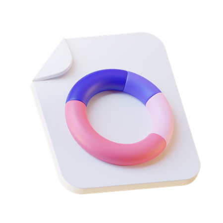 Pie chart analysis 3D Icon