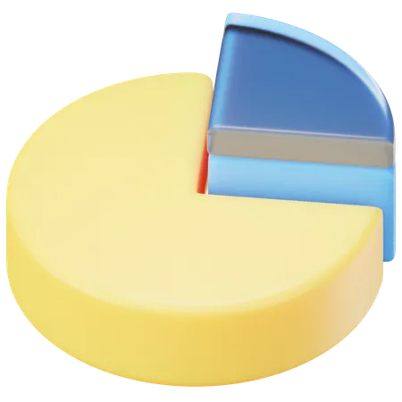 Pie Chart Analytics  3D Icon