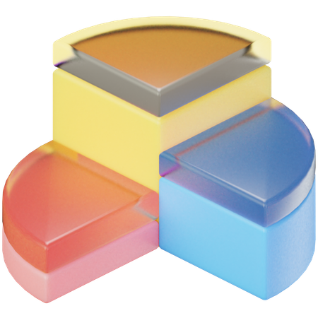 Pie Chart Analytics  3D Icon