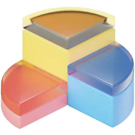 Pie Chart Analytics  3D Icon