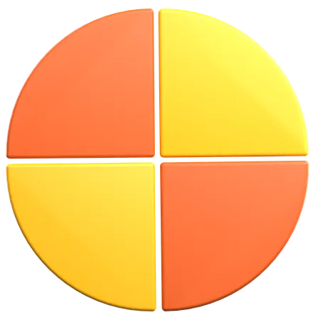 Pie Chart Geometric Shape  3D Icon