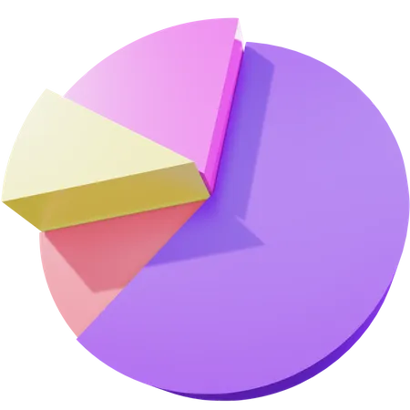 Pie chart Graph 3D Illustration
