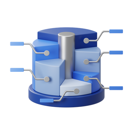 Pie Chart Infographic  3D Icon
