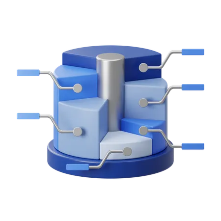 Pie Chart Infographic  3D Icon