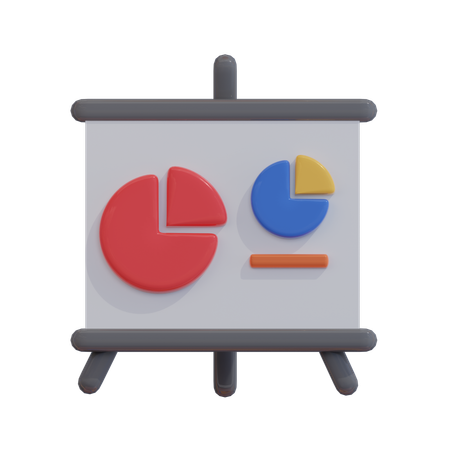 Pie Chart Presentation  3D Icon
