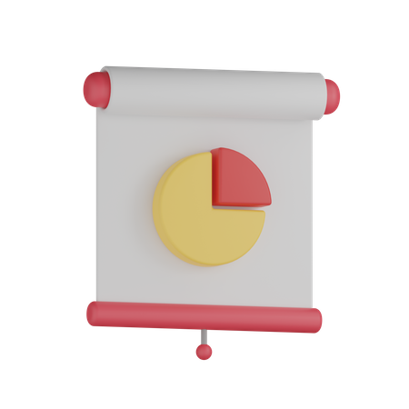 Pie Chart Presentation  3D Icon