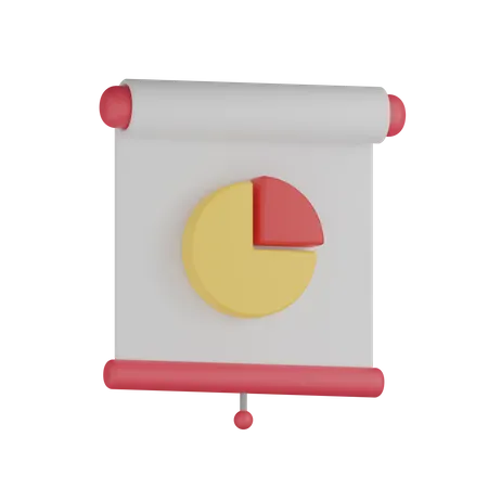 Pie Chart Presentation 3D Icon