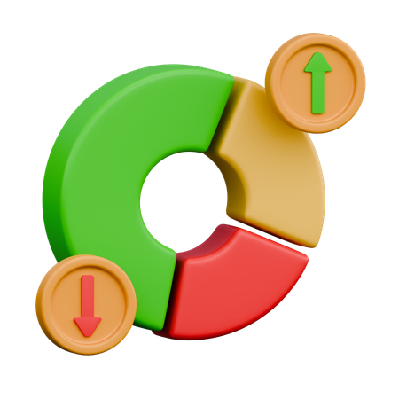 Pie Chart Statistics  3D Icon