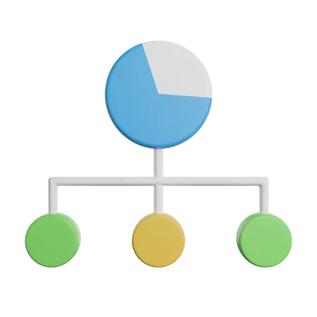 Pie Chart Diagram 3D Icon