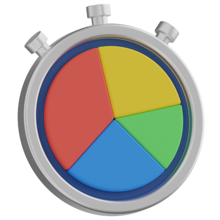 Pie Chart Timer  3D Icon