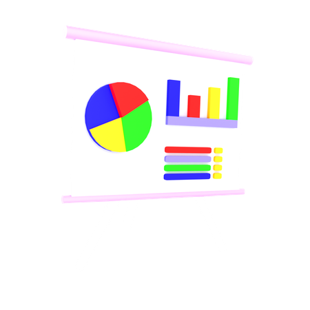 Pie diagram  3D Icon