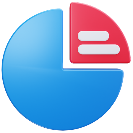 Pie Report  3D Icon