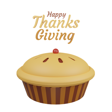 Pie Thanksgiving 3D Icon