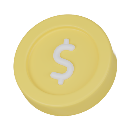 Pièce de monnaie  3D Icon