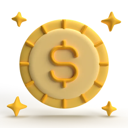 Pièce de monnaie  3D Icon