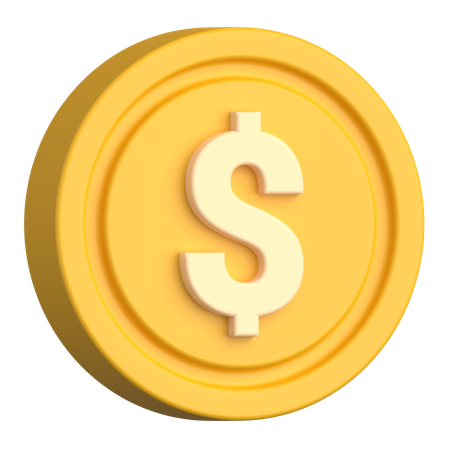 Pièce de monnaie  3D Icon