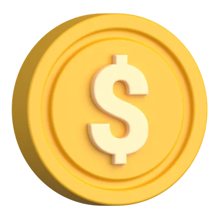 Pièce de monnaie  3D Icon