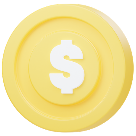 Pièce de monnaie  3D Icon