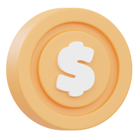 Pièce de monnaie  3D Icon