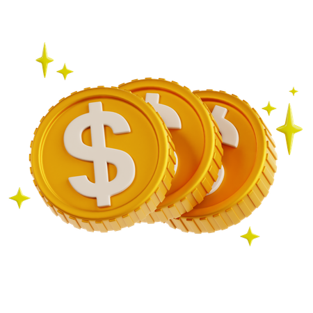 Pièce de monnaie  3D Icon