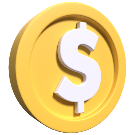 Pièce de monnaie  3D Icon