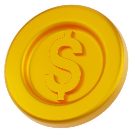 Pièce de monnaie  3D Icon