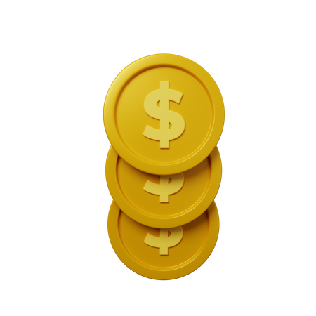 Pièce de monnaie  3D Illustration