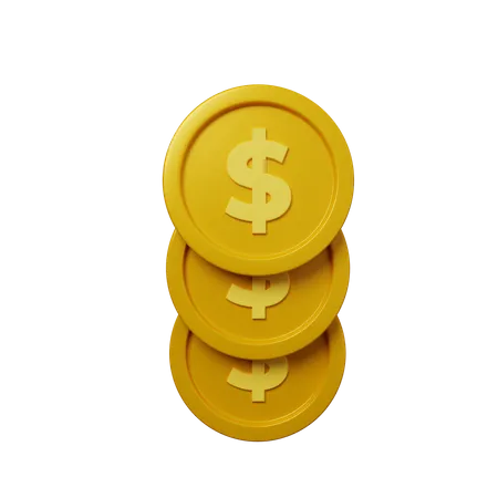 Pièce de monnaie  3D Illustration