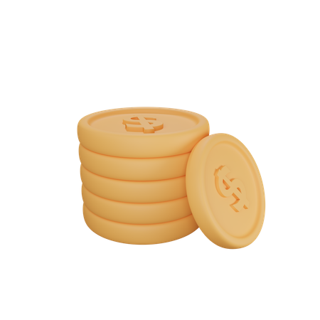 Pièce de monnaie  3D Icon