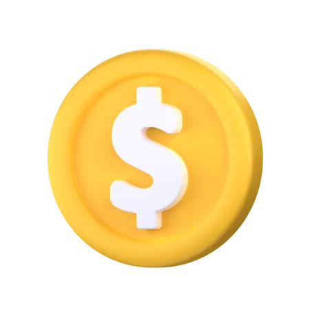 Pièce de monnaie  3D Icon