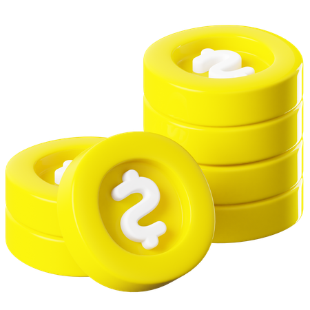 Pièce de monnaie  3D Icon