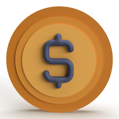 Pièce de monnaie  3D Icon