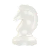 pièce d'échecs cheval blanc
