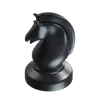 pièce d'échecs cheval noir