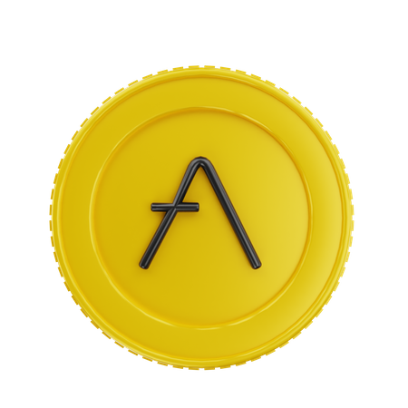 Pièce d'or aave  3D Icon