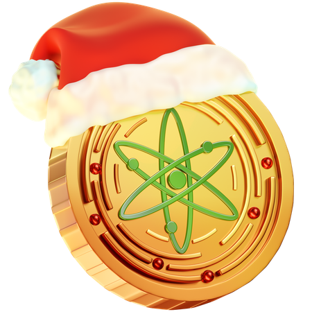 Pièce de monnaie cosmos de Noël  3D Icon