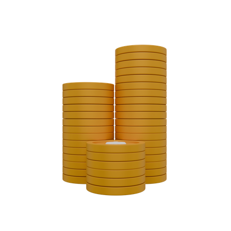 Pièce d'un dollar  3D Icon