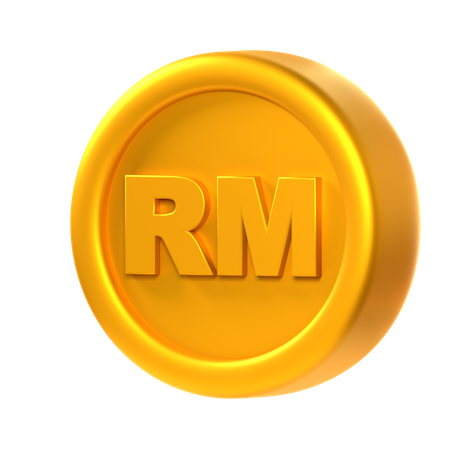 Pièce de monnaie en ringgit  3D Icon