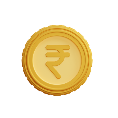 Pièce de monnaie en roupie  3D Icon