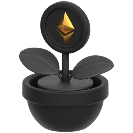 Fleur de pièce de monnaie  3D Icon