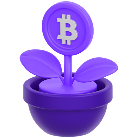 Pièce de monnaie fleur 2  3D Icon