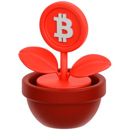 Pièce de monnaie fleur 2  3D Icon