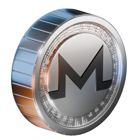 Pièce de monnaie monero  3D Icon