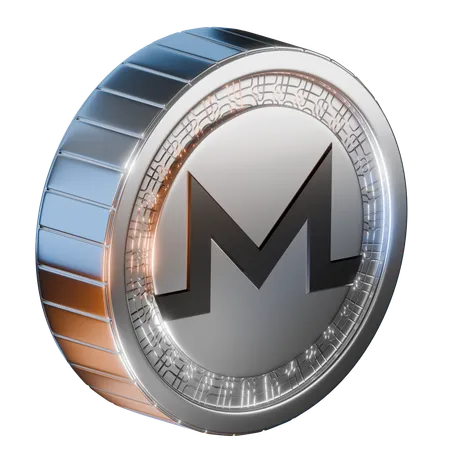 Pièce de monnaie monero  3D Icon