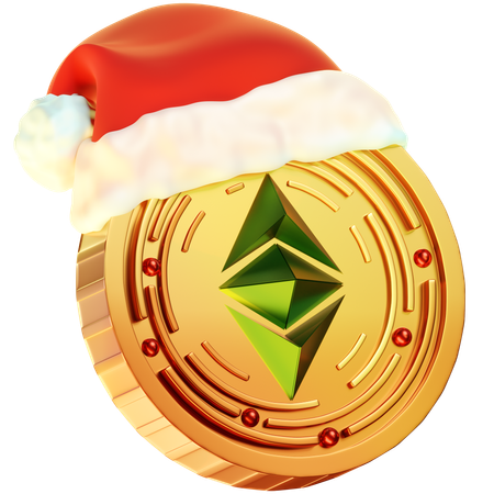 Pièce de monnaie quelque chose de Noël  3D Icon