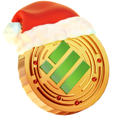Pièce de monnaie usd binance de Noël  3D Icon